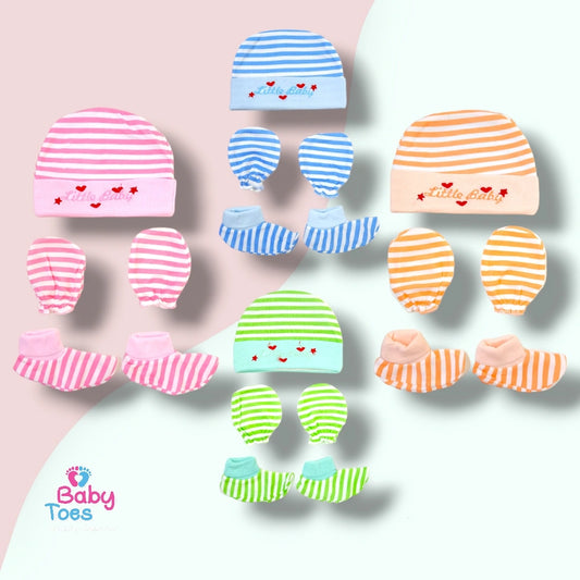 Baby Toes Cap Set for Winter / 4 Sets -  (ASSORTED PRINTS)