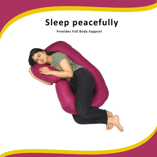 Pregnancy Pillow C Shape / Cotton Washable Cover / Multipurpose