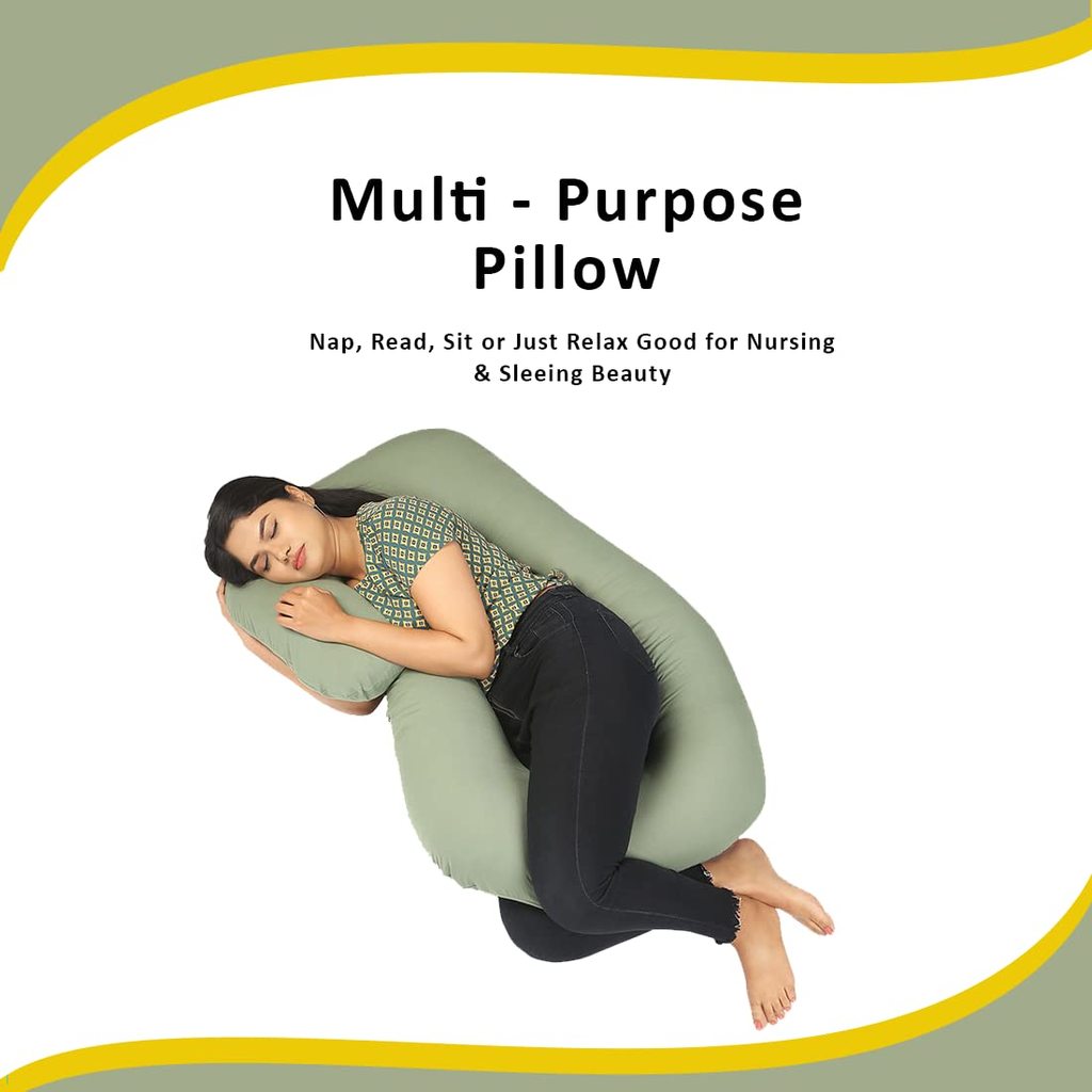 Pregnancy Pillow C Shape / Cotton Washable Cover / Multipurpose
