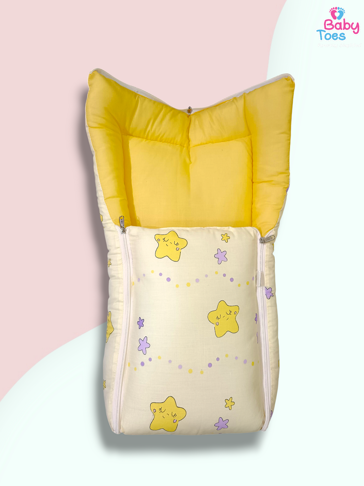 Baby Toes Sleeping Bag/ Carry Nest, Print - Cloud