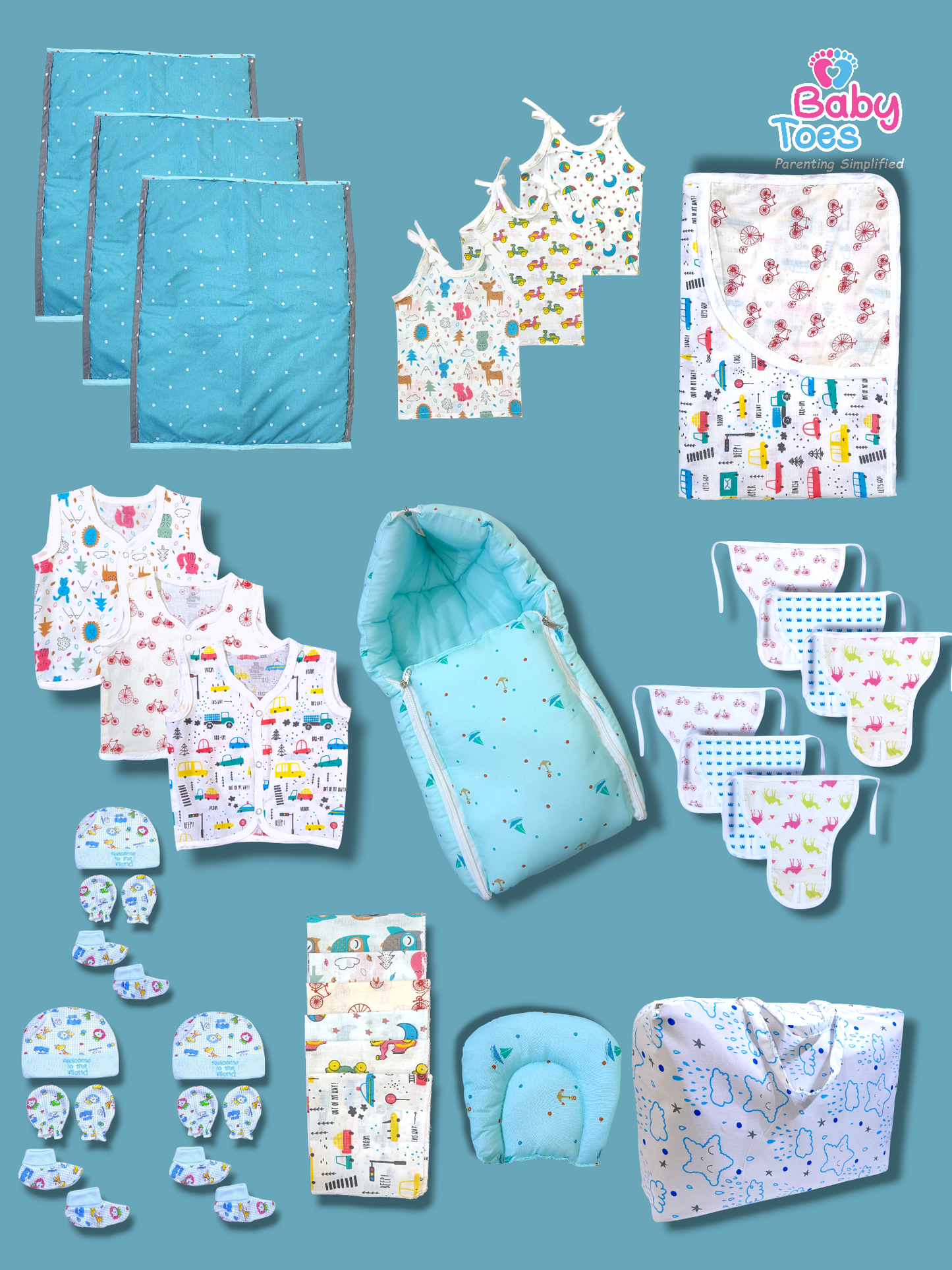 Twin Maternity Kit - 68 Items