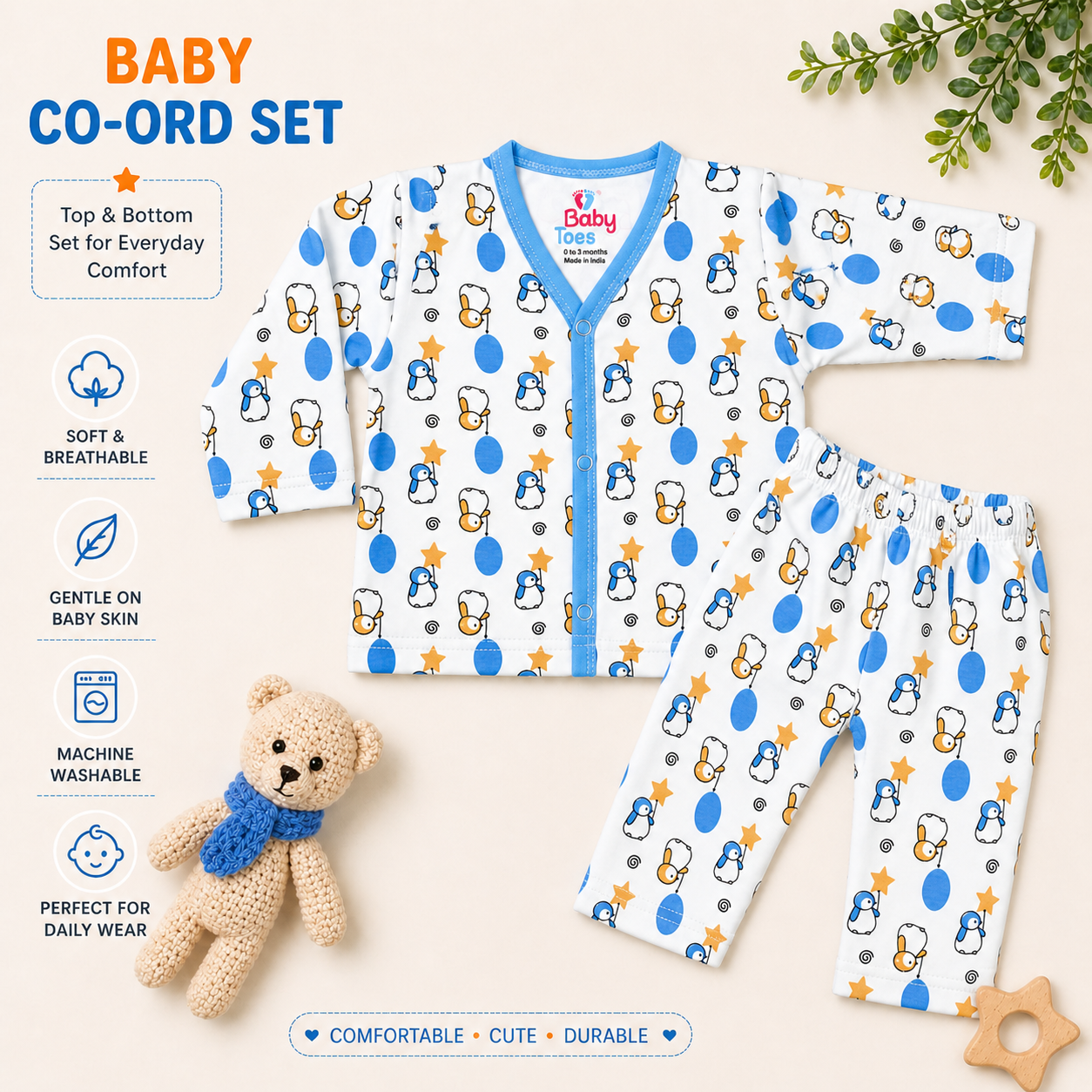 Co Ord Set 0 to 3 Months