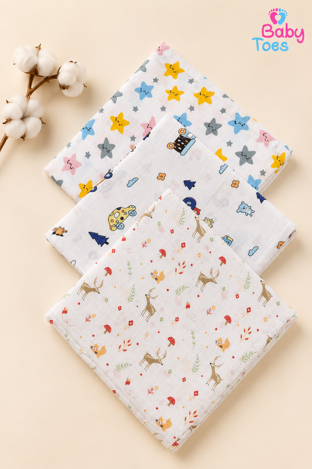Organic Muslin Swaddle (pack of 1 2 3 )