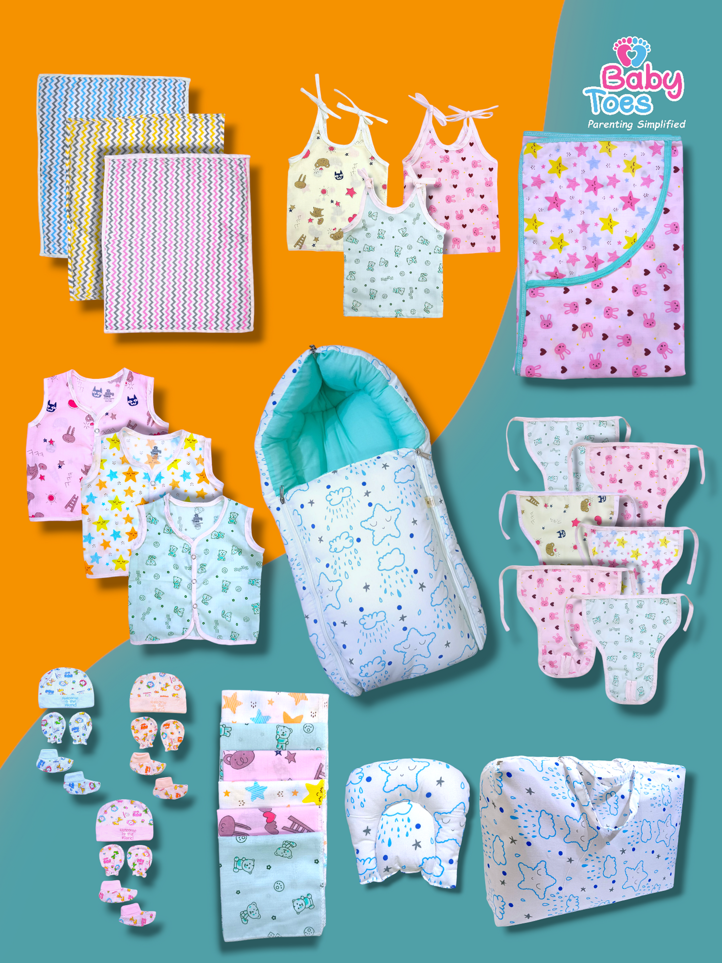 Twin Maternity Kit - 68 Items