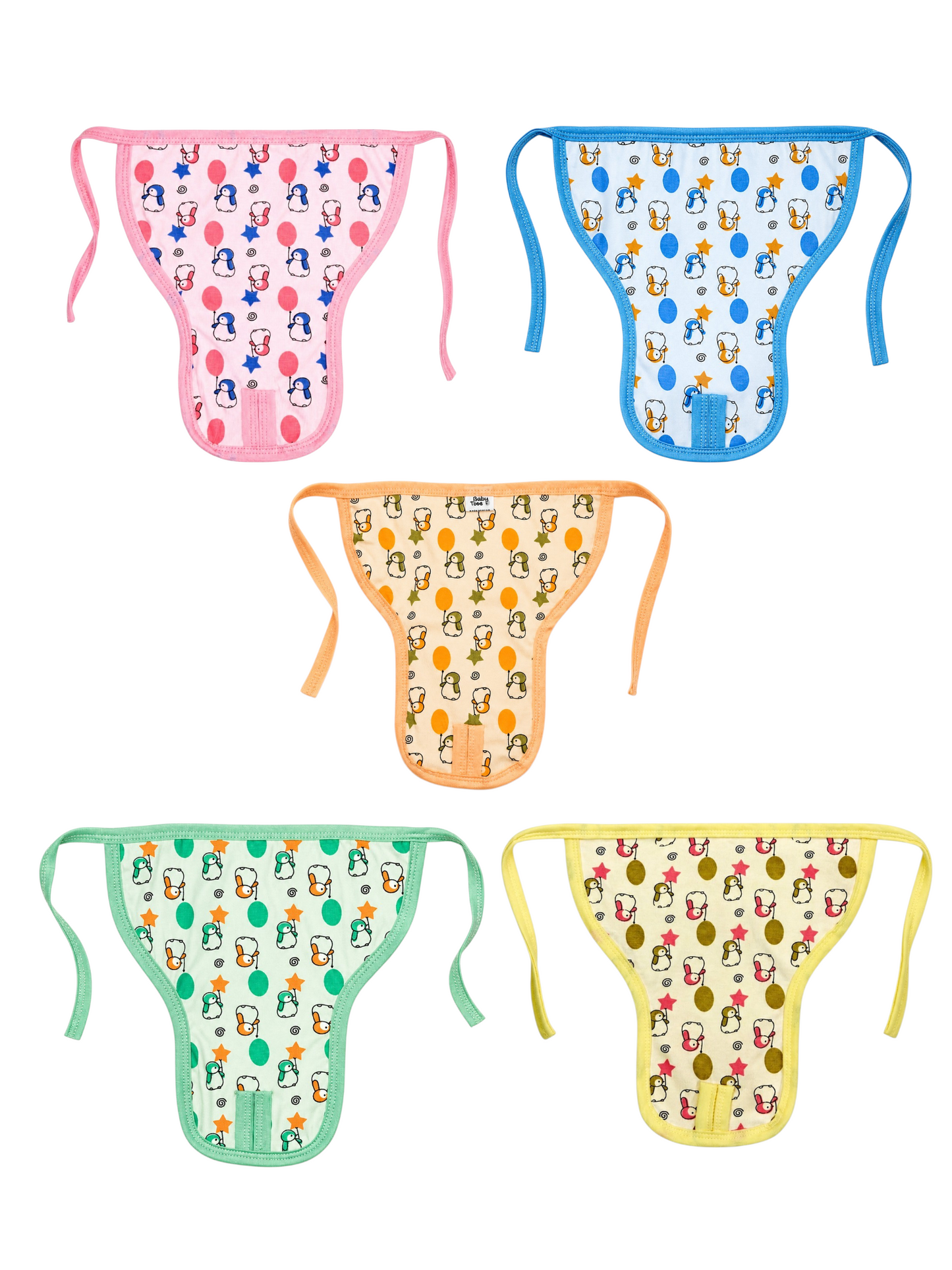 Newborn Hosiery Nappies 0 to 3 Months 5 pc set