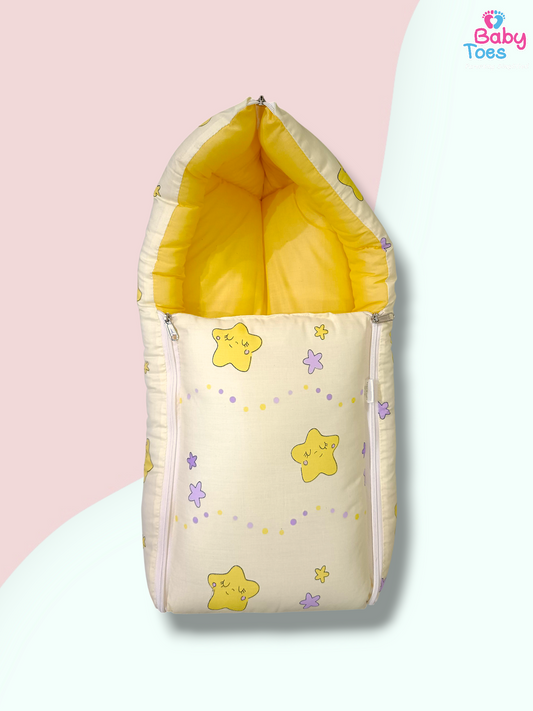 Baby Toes Sleeping Bag/ Carry Nest, Print - Cloud