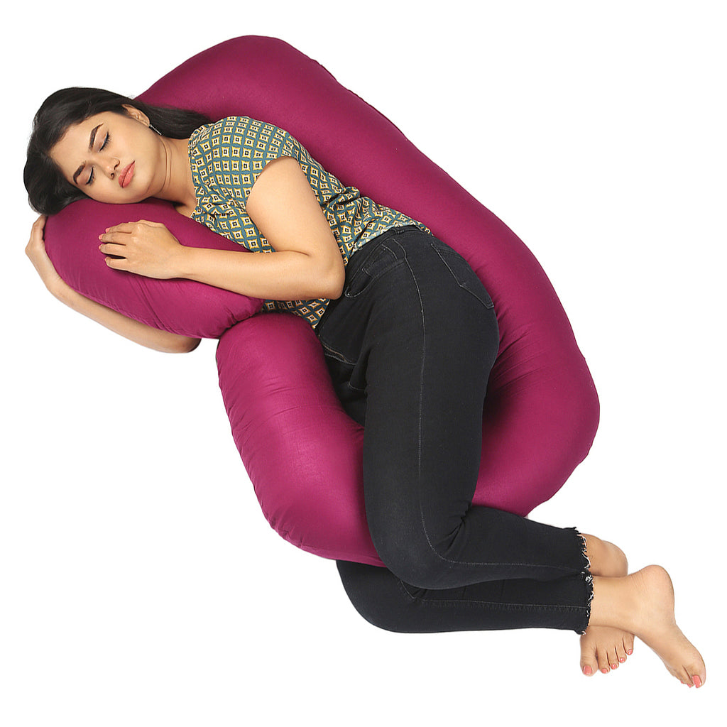 Pregnancy Pillow C Shape / Cotton Washable Cover / Multipurpose