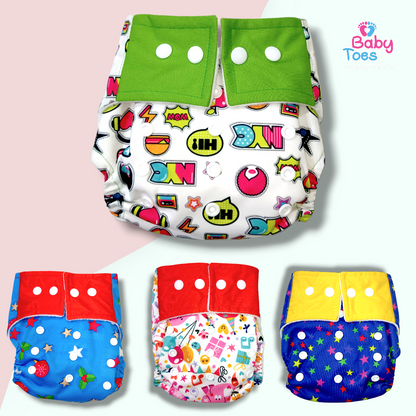 Baby Toes Premium range Reusable Diapers 0 to 2 Years with insert