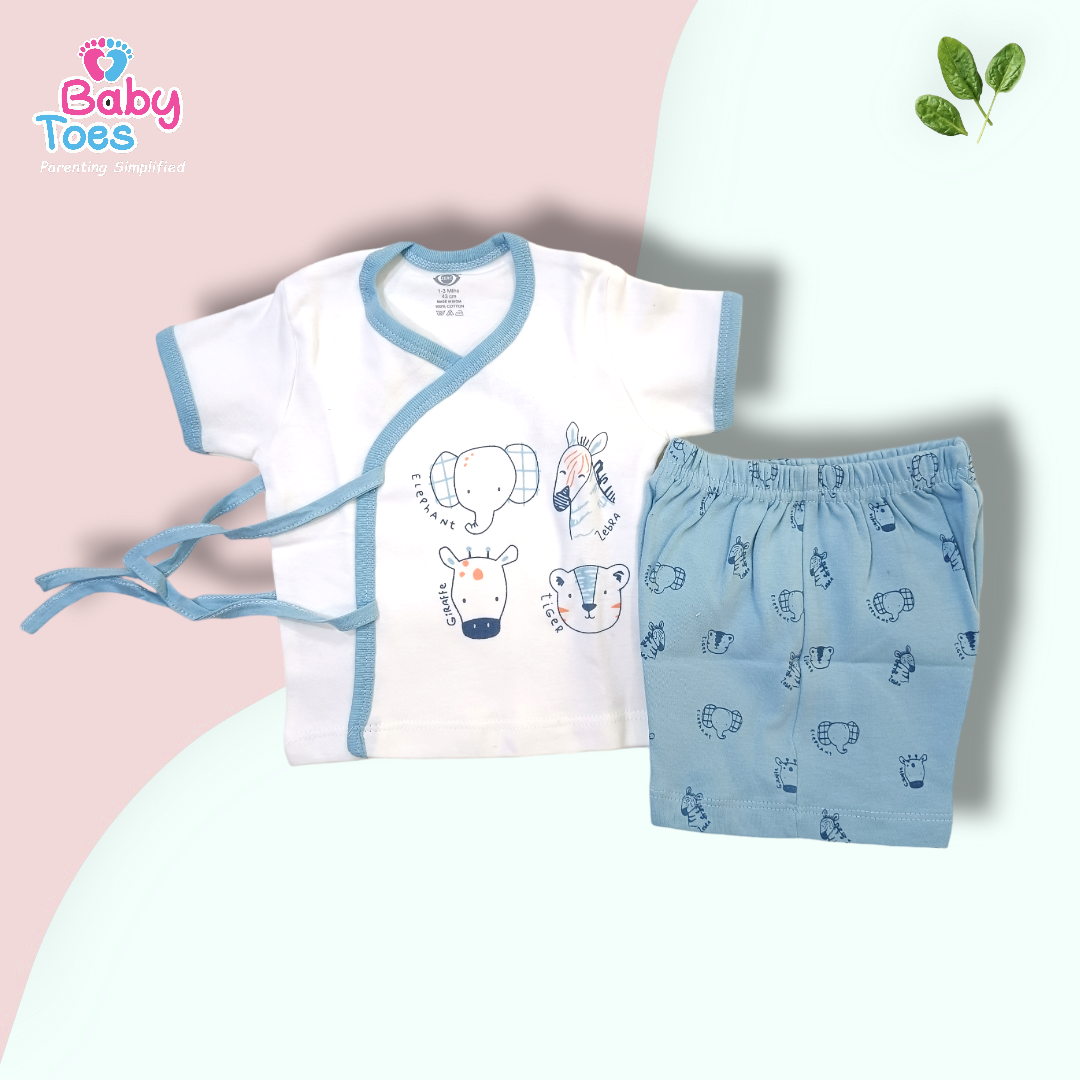 Newborn Jhablas Set with Short 0 to 2 Months