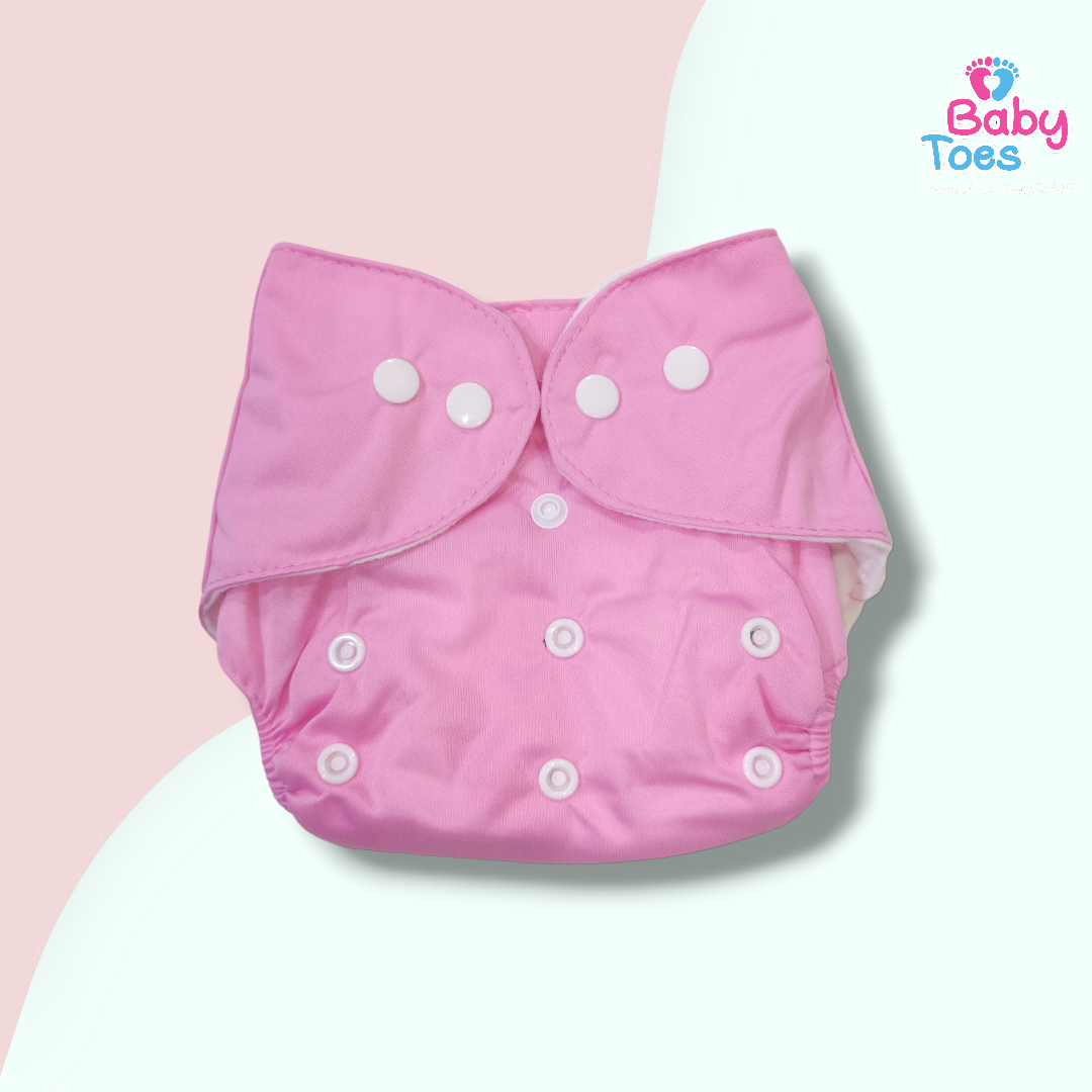 Baby Cloth Diaper Soft Cotton  Adjustable upto 0 to 24 Months with 1 Instert/Pad