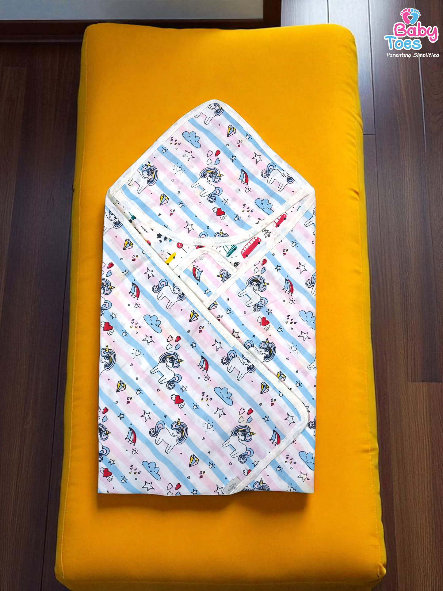 Double Layer Hooded Blanket / Cotton / Dupta