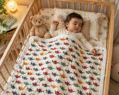 Premium  Cotton 3 Layer Blanket upto 2 Years 42x36 in.