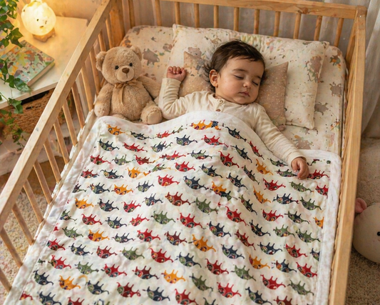 Premium  Cotton 3 Layer Blanket upto 2 Years 42x36 in.