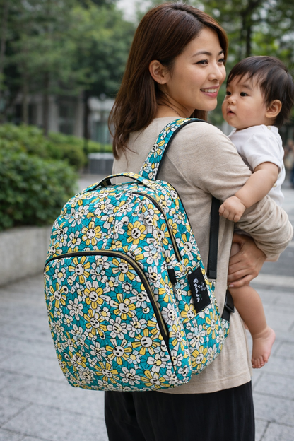 Diaper Bag with thermal pockets for Milk/Water