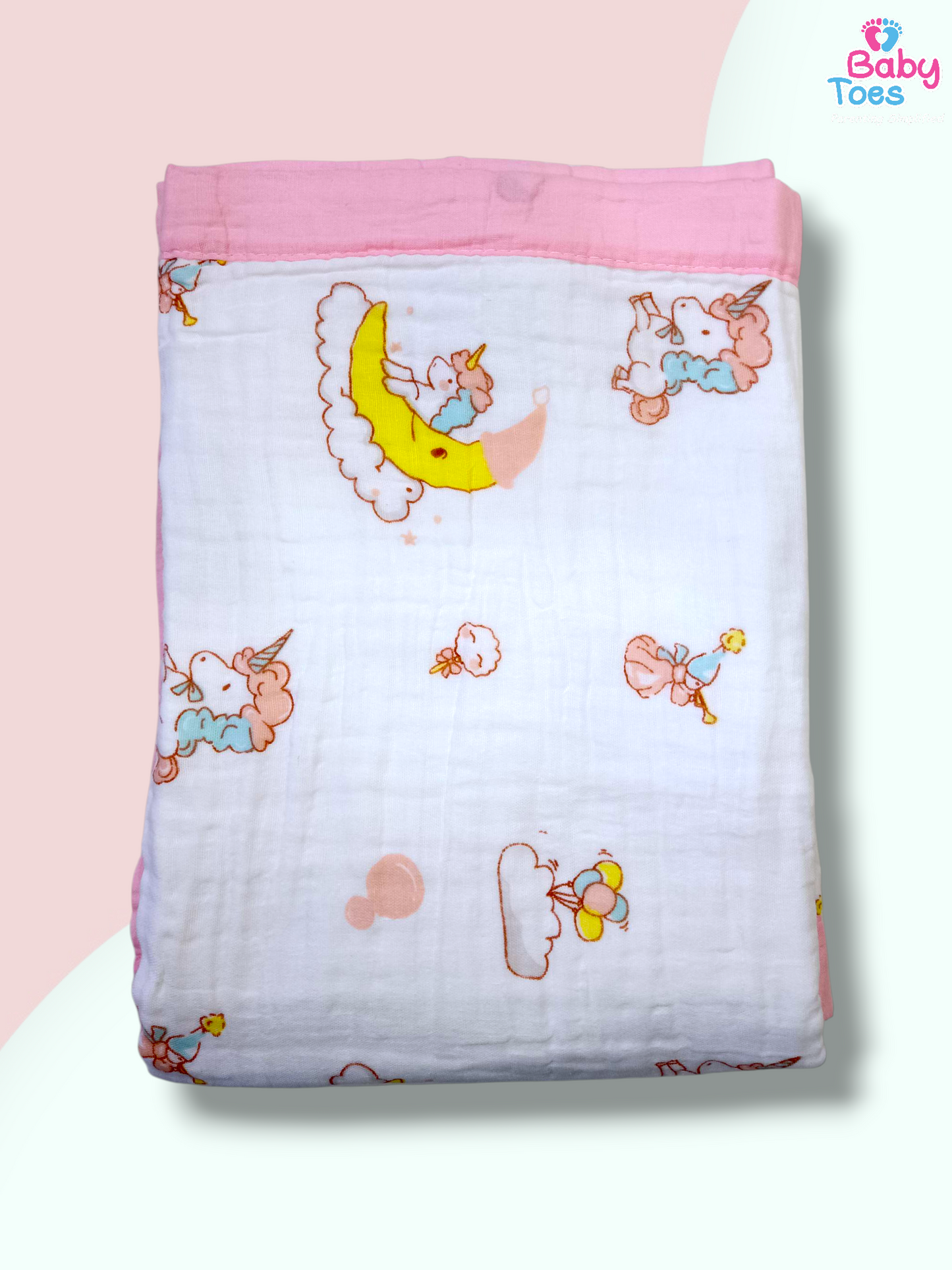 6 Layers Organic crinkle Muslin Blanket