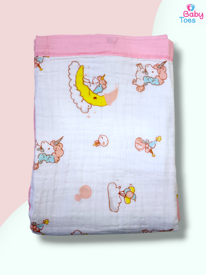 6 Layers Organic crinkle Muslin Blanket