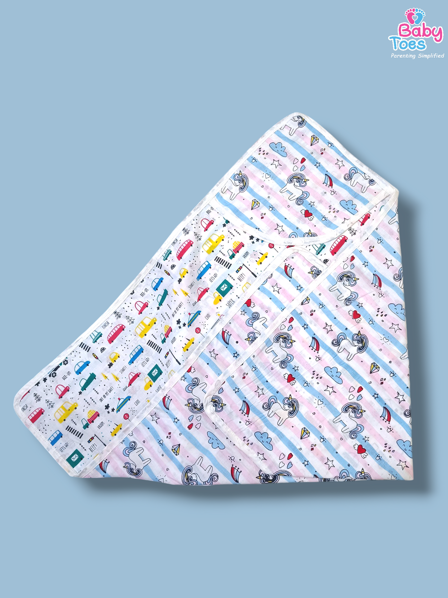 Double Layer Hooded Blanket / Cotton / Dupta