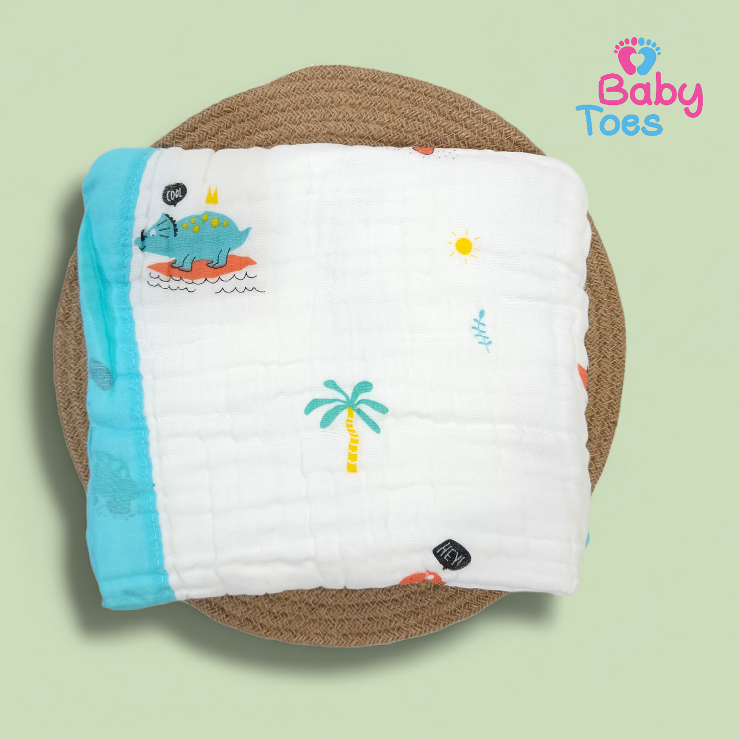 6 Layers Organic crinkle Muslin Blanket