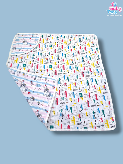 Double Layer Hooded Blanket / Cotton / Dupta