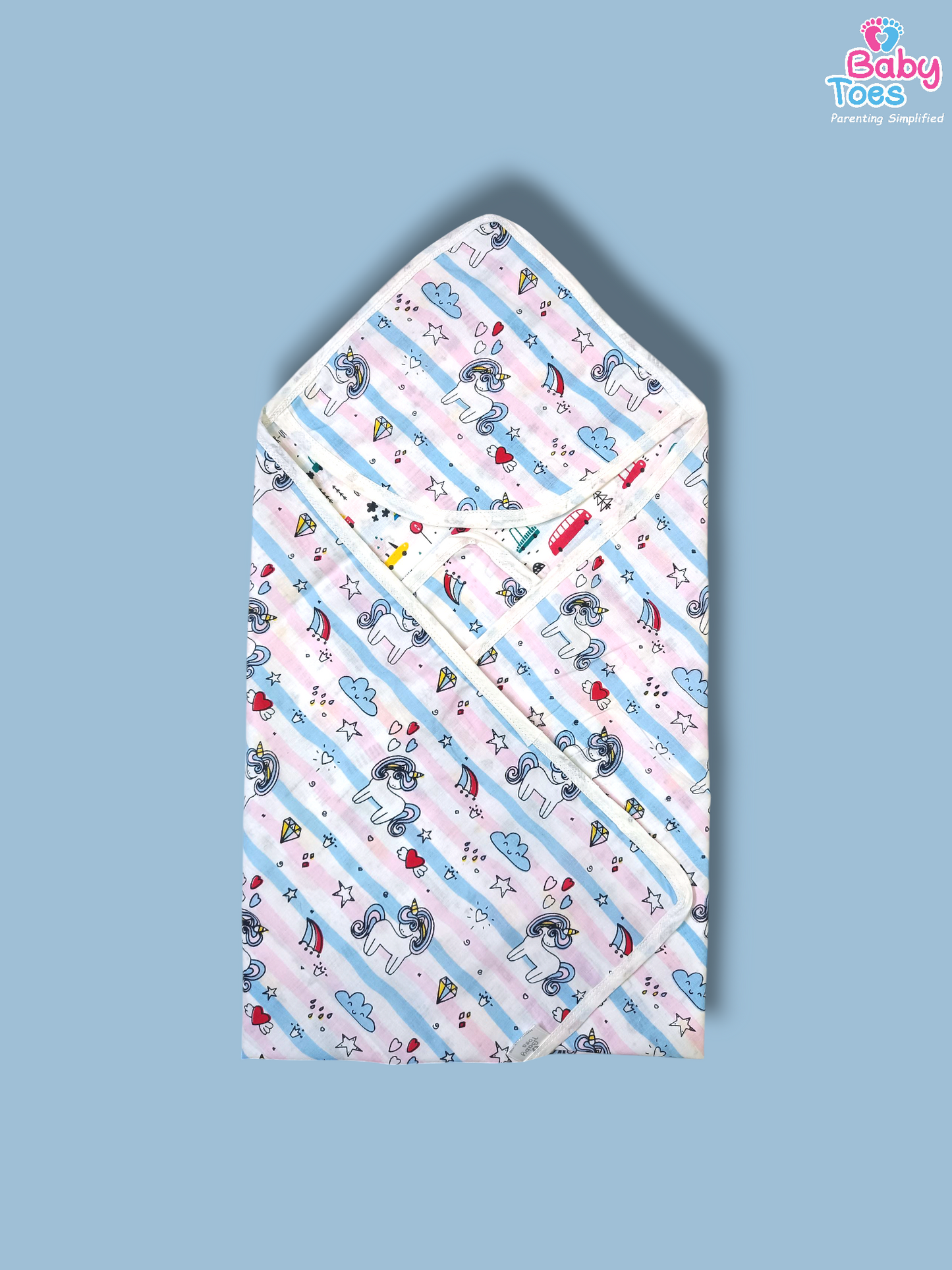 Double Layer Hooded Blanket / Cotton / Dupta