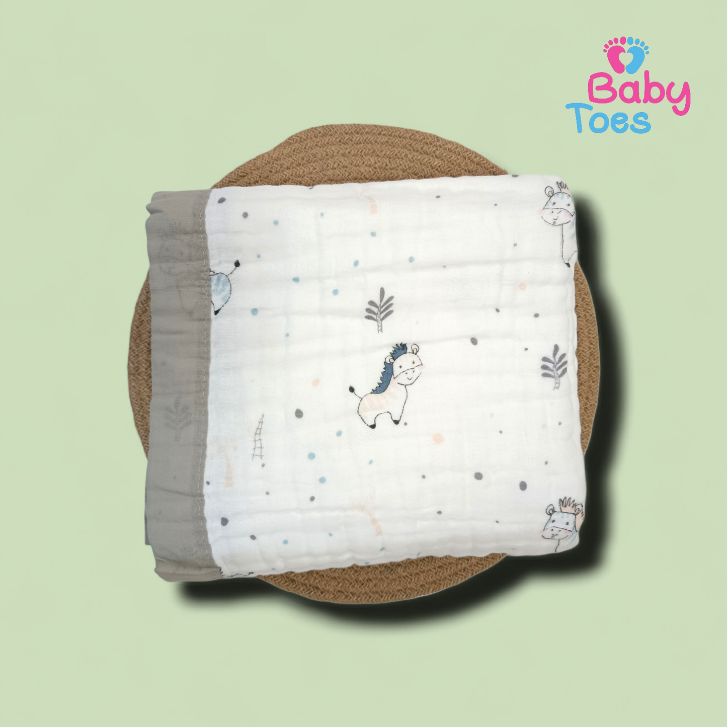 6 Layers Organic crinkle Muslin Blanket