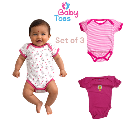 Romper /Body Suit / Short Romper Set of 3