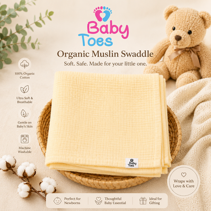 Crinkled Muslin Swaddle 110x110 CM