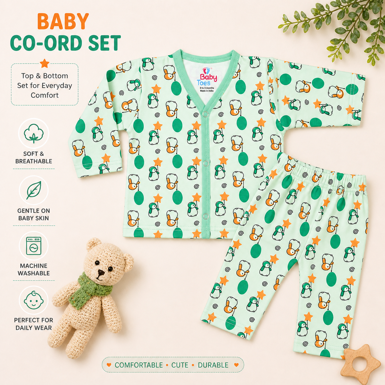 Co Ord Set 0 to 3 Months