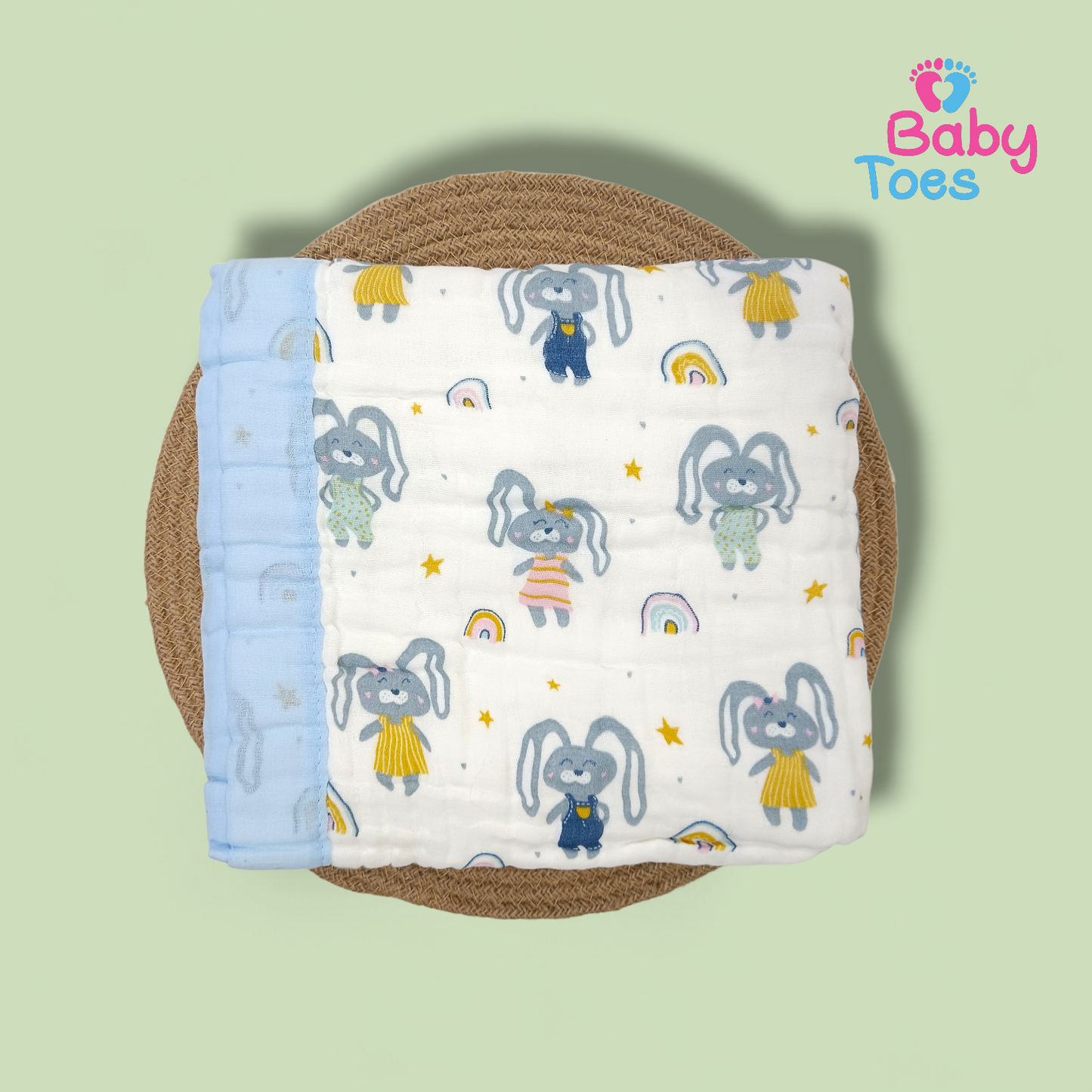 6 Layers Organic crinkle Muslin Blanket