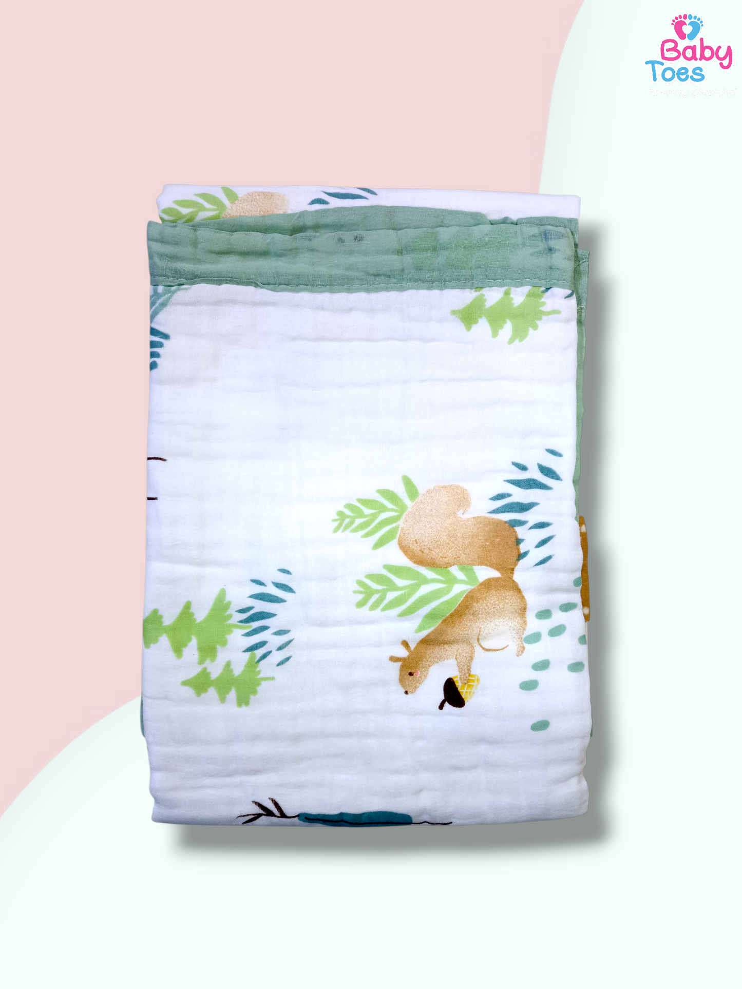 6 Layers Organic crinkle Muslin Blanket