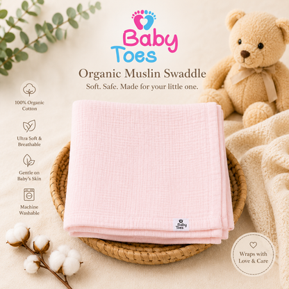Crinkled Muslin Swaddle 110x110 CM