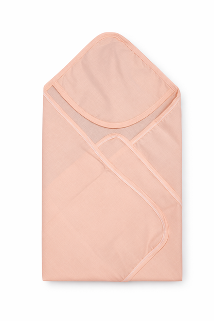 Baby Hooded Blanket/ Towel ( Cambric Cotton) Single Layer