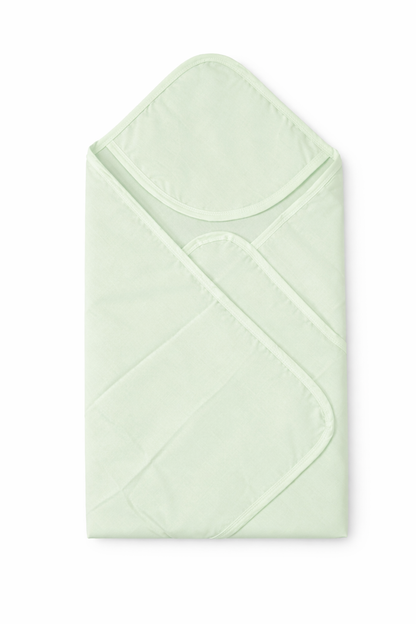 Baby Hooded Blanket/ Towel ( Cambric Cotton) Single Layer