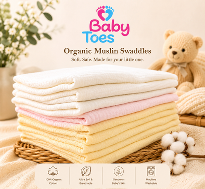 Crinkled Muslin Swaddle 110x110 CM