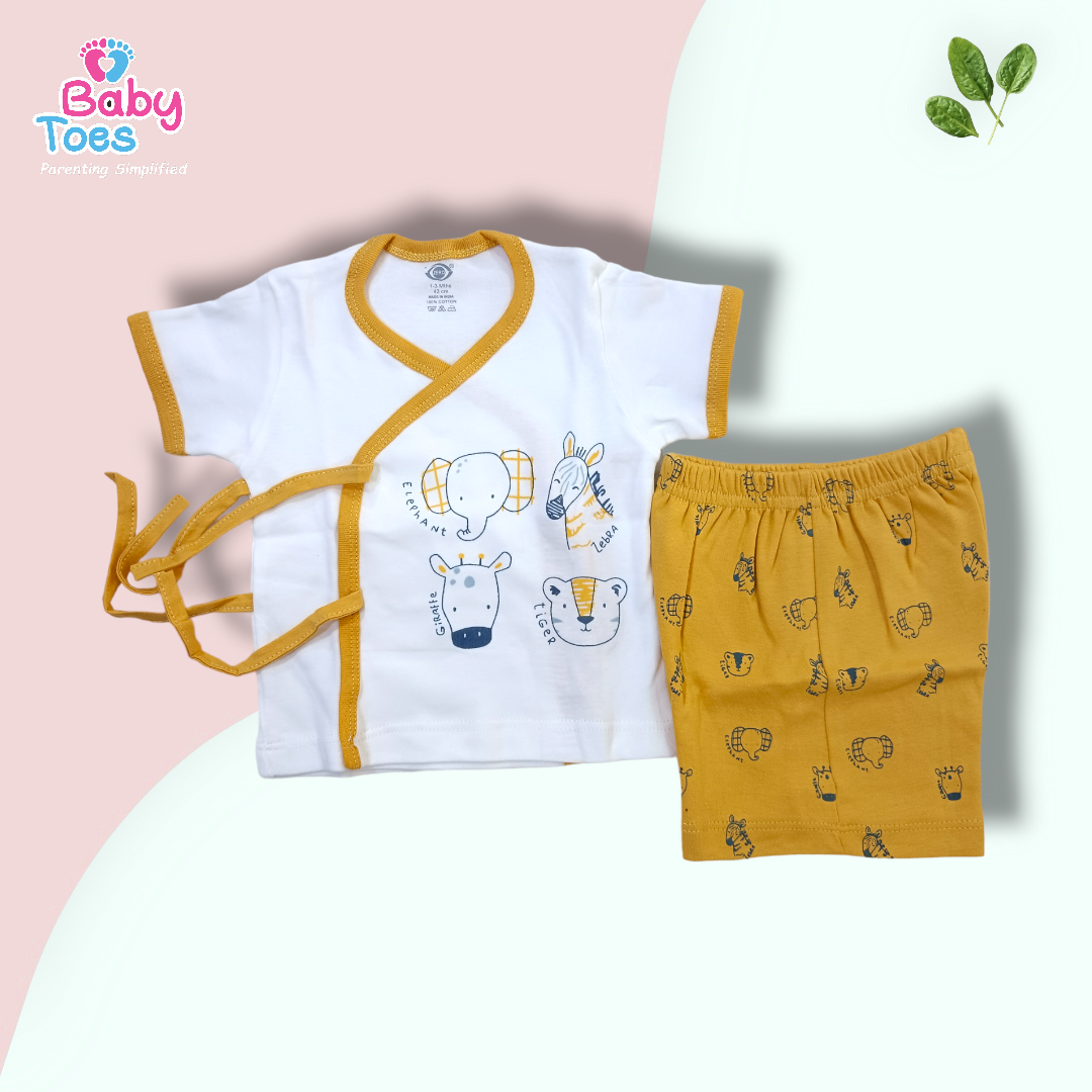 Newborn Jhablas Set with Short 0 to 2 Months